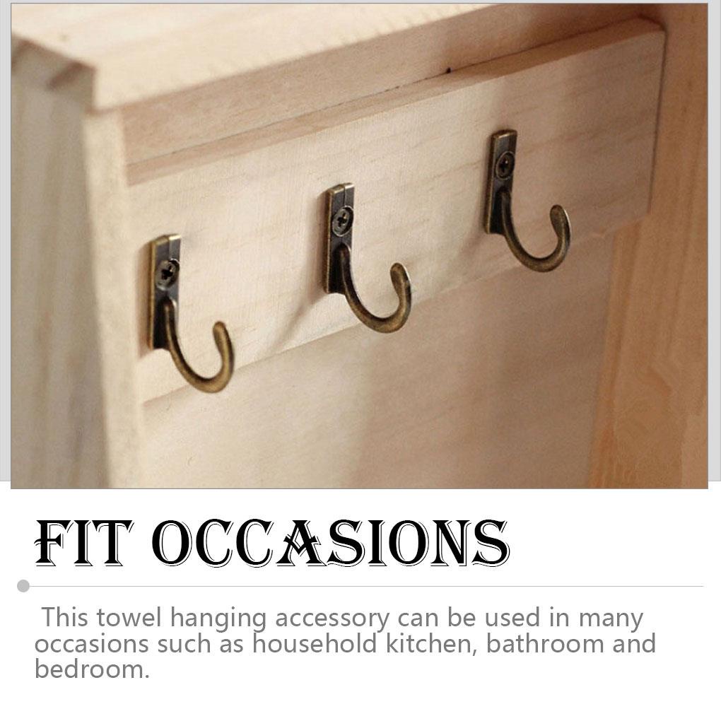 (house2020) 10pcs / set Kait Gantungan Dinding Bahan Alloy Gaya Vintage