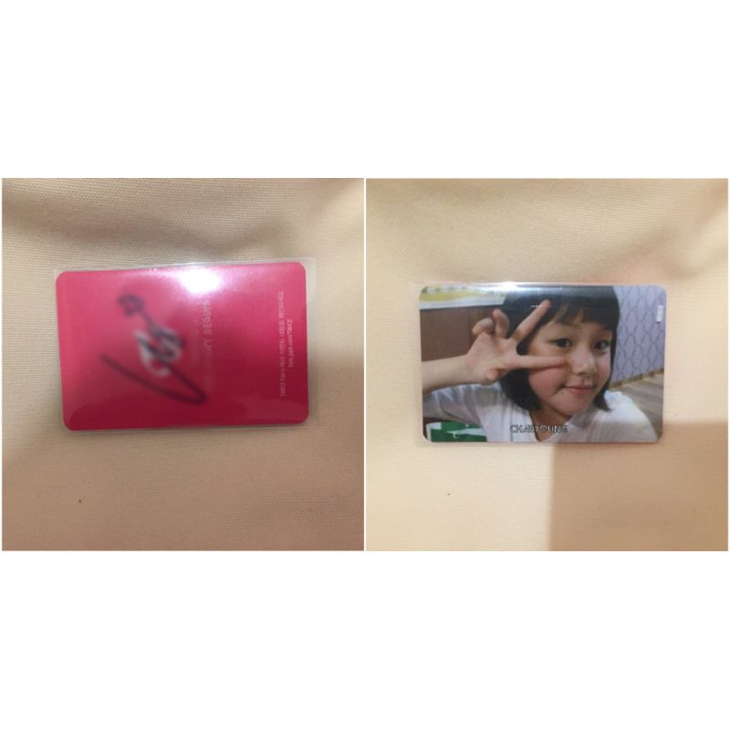 photocard signed chaeyoung tsb twice