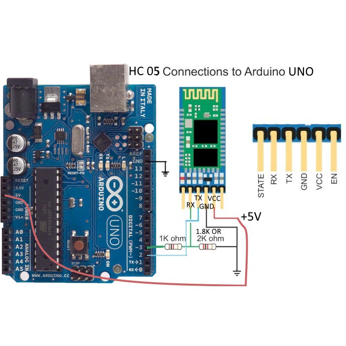 HC05 HC-05 Serial Master dan Slave Bluetooth Wireless Module Arduino