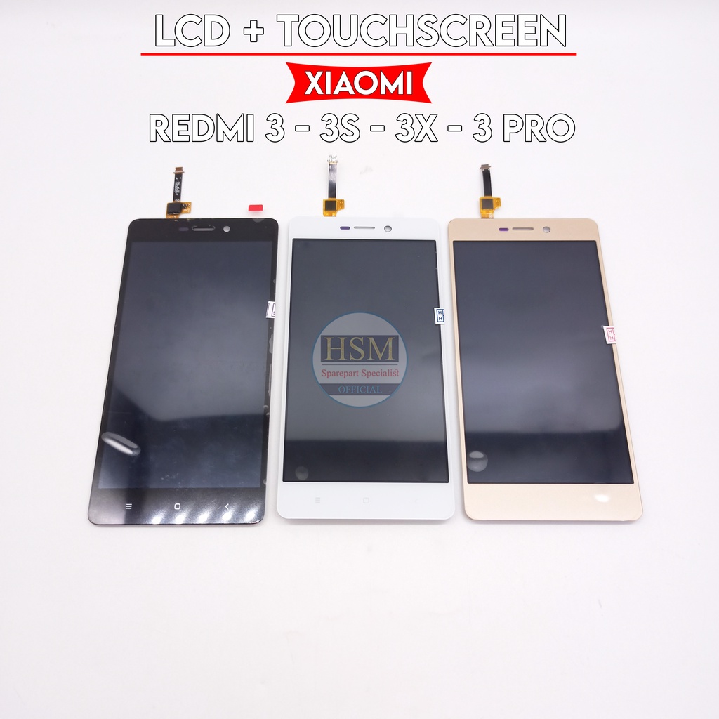 LCD XIAOMI REDMI 3 3S 3X 3 Pro FULLSET TOUCHSCREEN ORI OEM