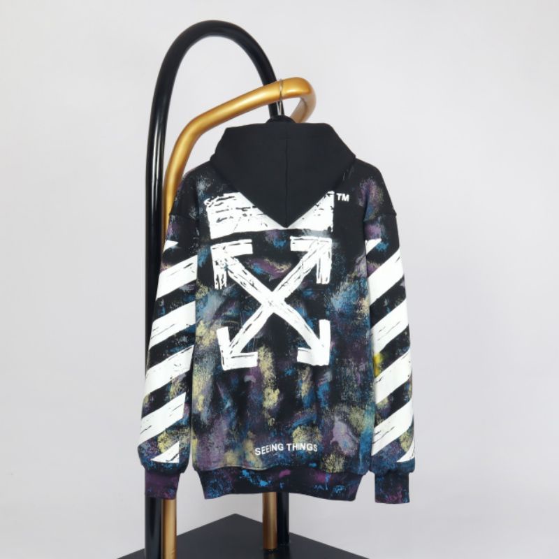 SWEATER CREWNECK / HOODIE OW GALAXY  PREMIUM FULL TAG &amp; LEBEL ( BESTSELLER )