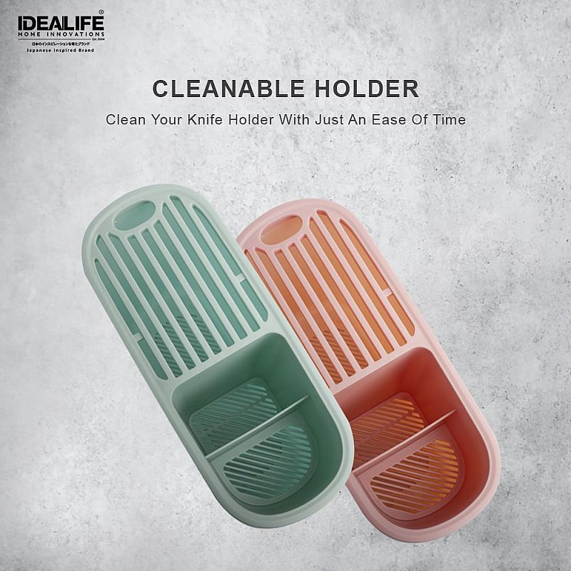 Idealife IL-160A Tempat Simpan Rak Pisau Wadah Gunting Knife Holder sumpit sendok garpu