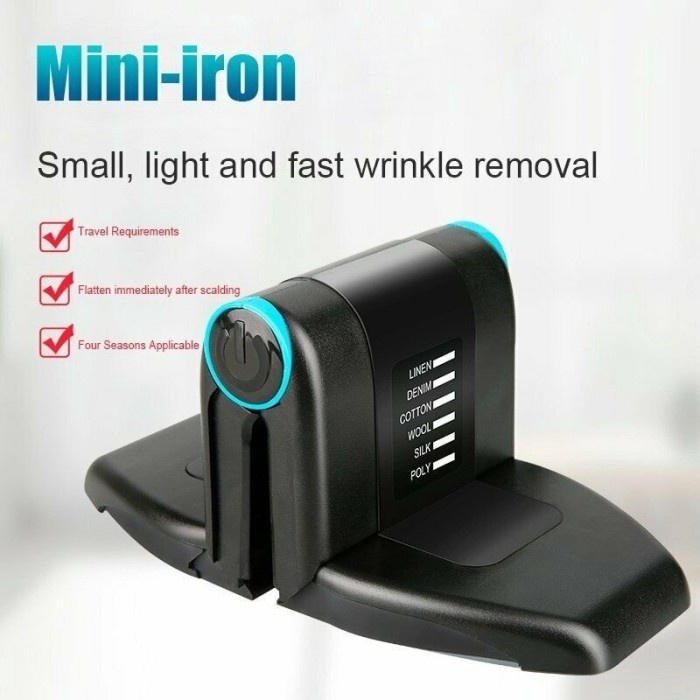 BAROKAH GAMIS MINI Folding Portable Electric Iron steamer ORIGINAL