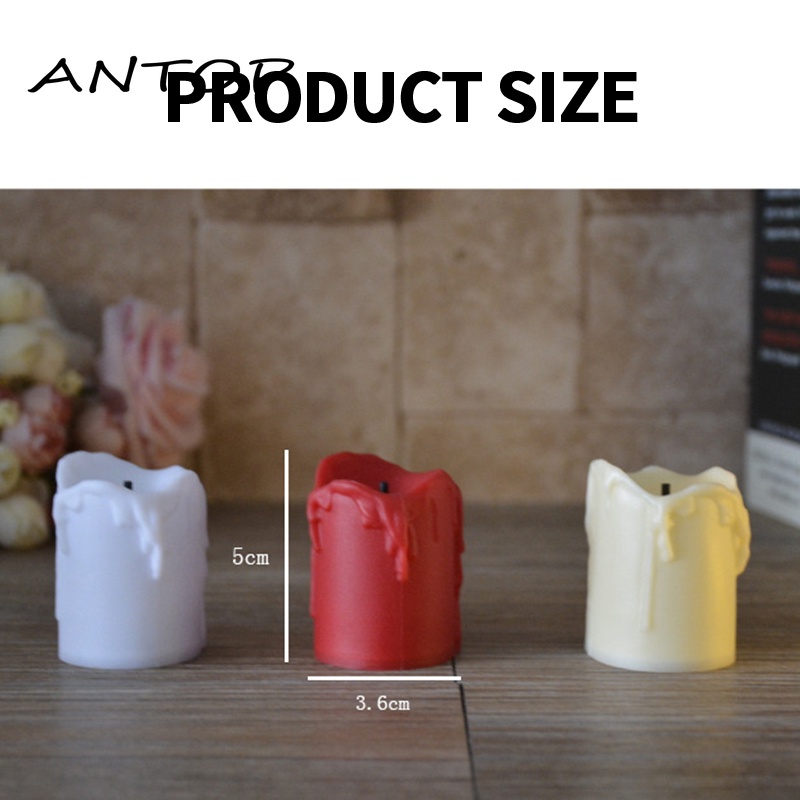 Lampu Lilin Led Tanpa Api Tenaga Baterai Tahan Lama