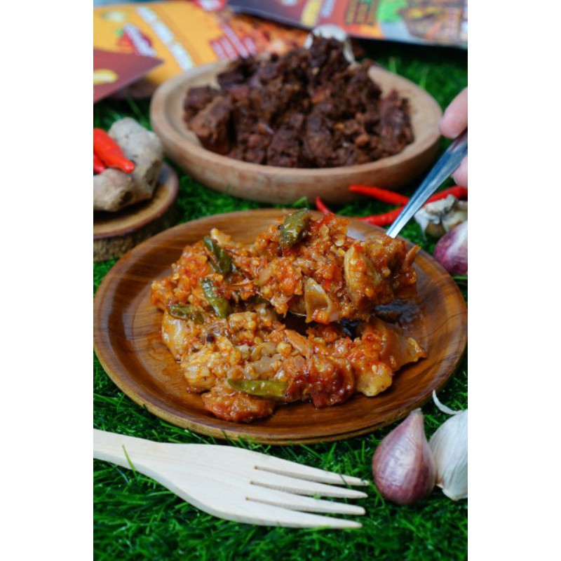 GUDEG MERCON BOLOSEGO. 300 GRAM. LENGKAP DENGAN SAMBAL TETELAN