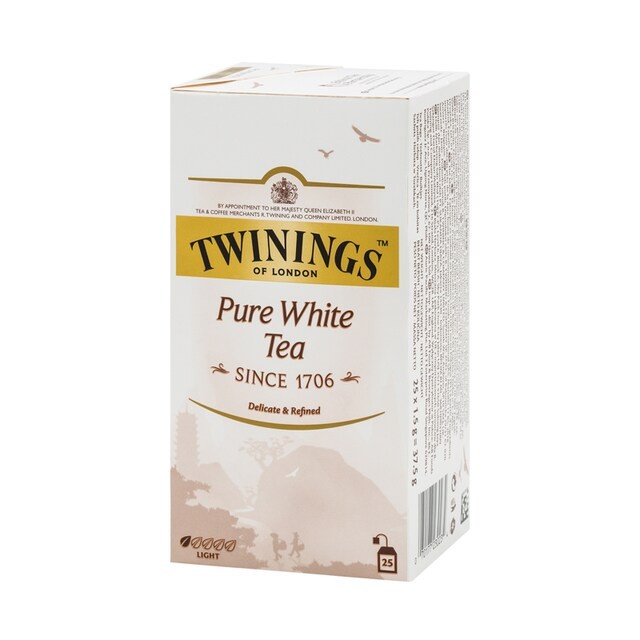 

TWININGS PURE WIHTE TEA 25'S X 2GR