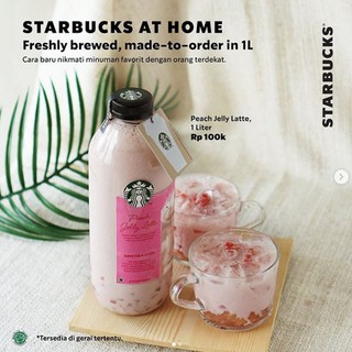 Starbucks 1 Liter (FREE PAPER BAG + PAPER STRAW) | Shopee Indonesia