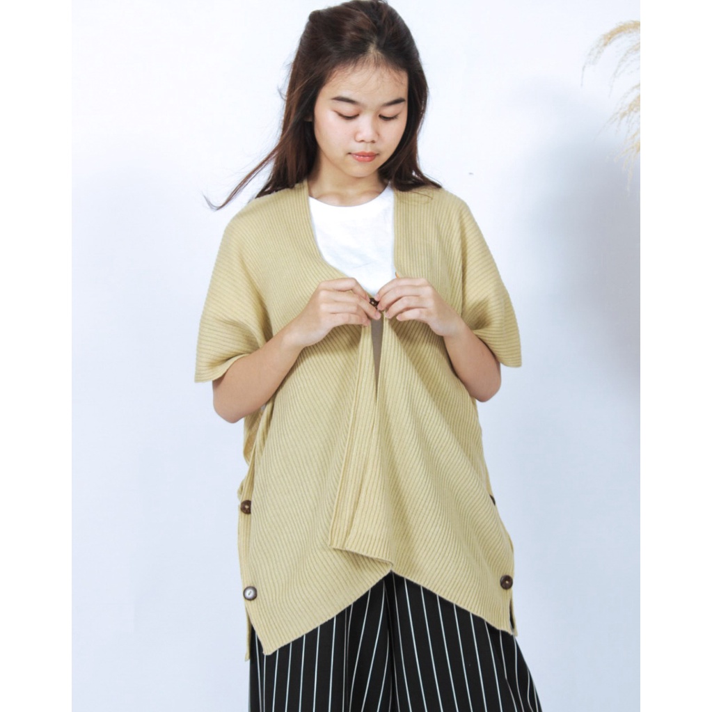 TOKOMILKAN - Rajut Cardigan Camilla - Atasan Wanita Rajut Cardigan AFSANA Batwing Vest