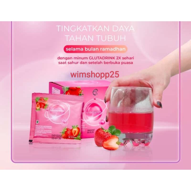 [ECER] GLUTA DRINK WHITENING/MINUMAN PEMUTIH TUBUH 10x LEBIH PUTIH ORIGINAL BPOM