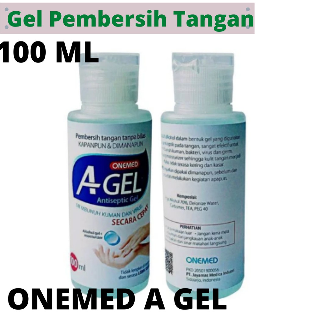 ANTISEPTIC GEL ONEMED . GEL PEMBERSIH TANGAN TANPA BILAS 100 ML ONEMED