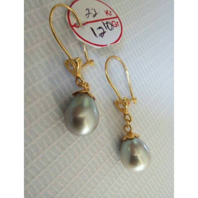 ANTING EMAS MUTIARA LAUT