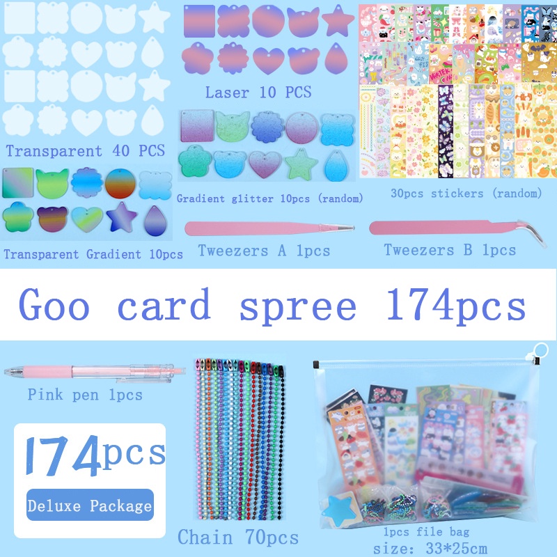 Dpp-69 / 103 / 133 / 174PCS / Set Stiker Kartun Anak Perempuan Lucu DIY