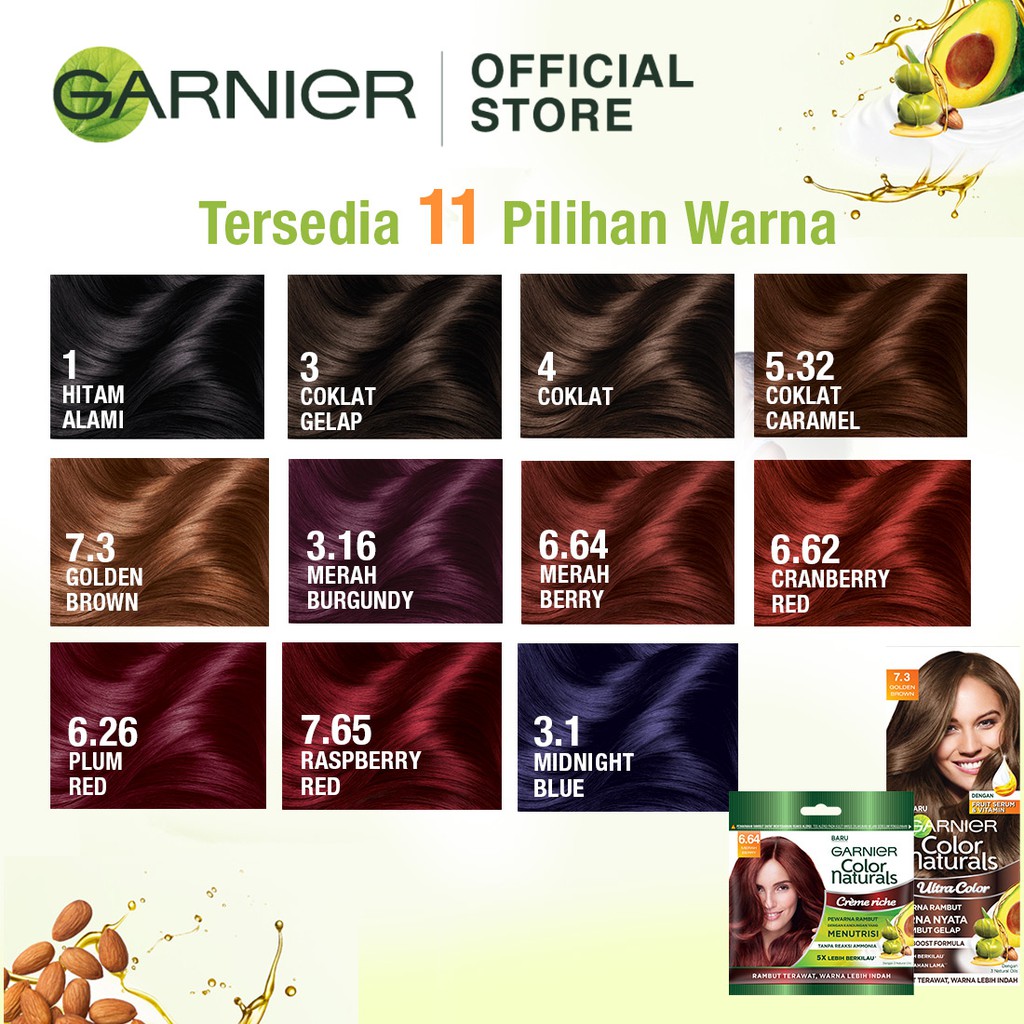 Warna Rambut  Coklat  Kemerahan Garnier  Model Terbaru