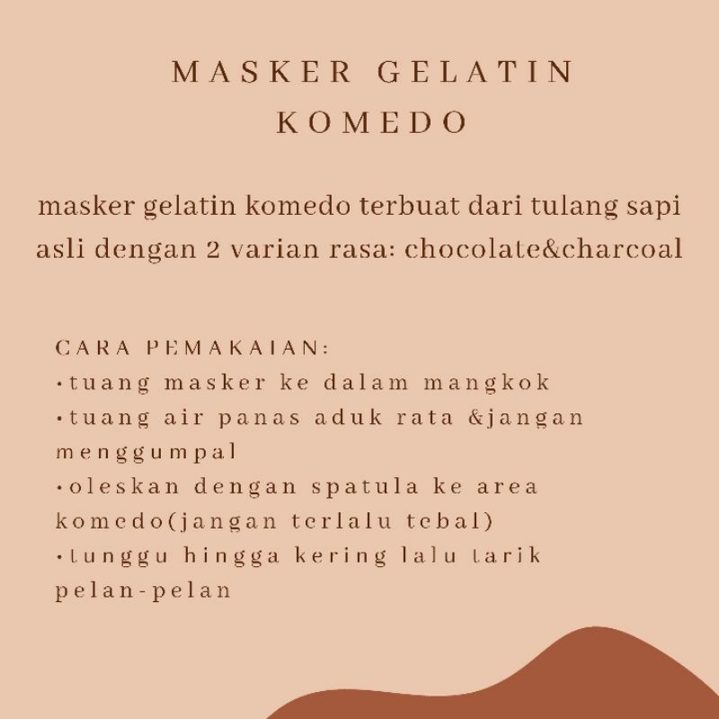 ❤️G.A.SHOP❤️ MASKER GELATIN 30GR