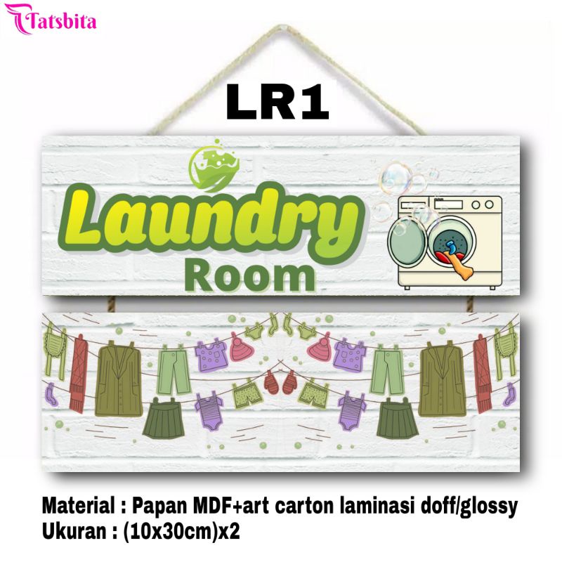 PAJANGAN HIASAN DINDING DEKORASI DINDING WALL DECOR LAUNDRY ROOM SET