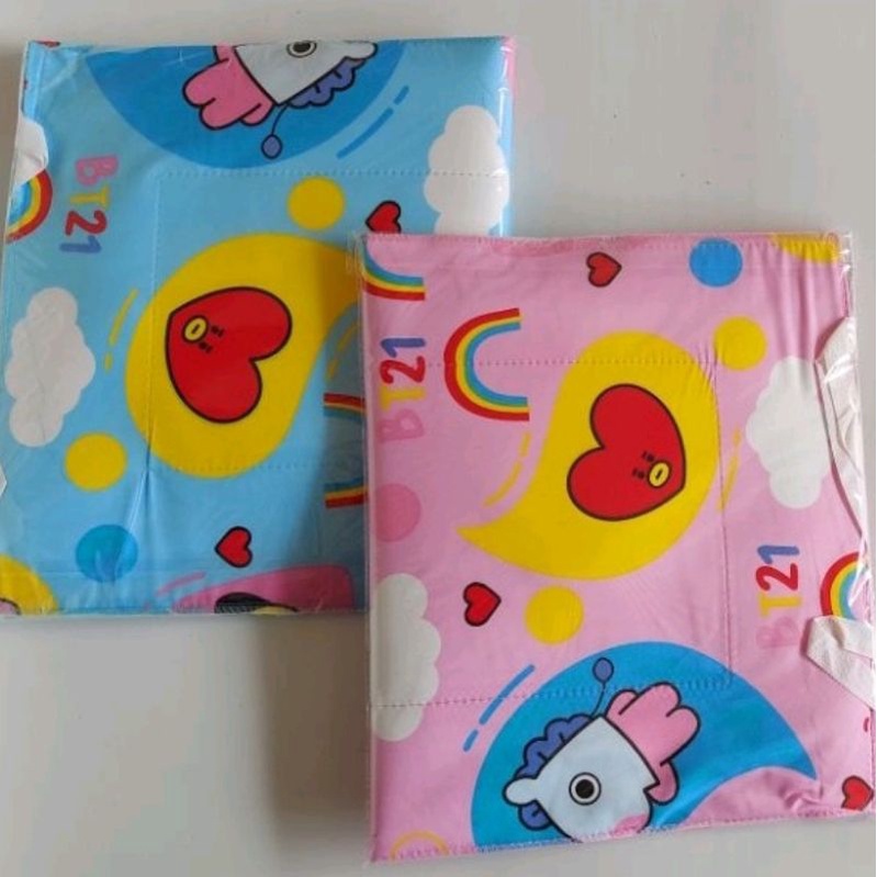 MUKENA ANAK PEREMPUAN BTS21 &amp; SQUID GAME USIA 1-10 TAHUN FREE TAS SEJADAH