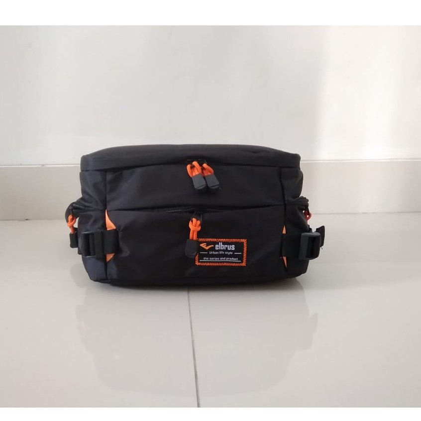 Tas Selempang Waistbag Pria Original Distro Terbaru Tas Slempang Kecil Pria Murah - Hitam Navy