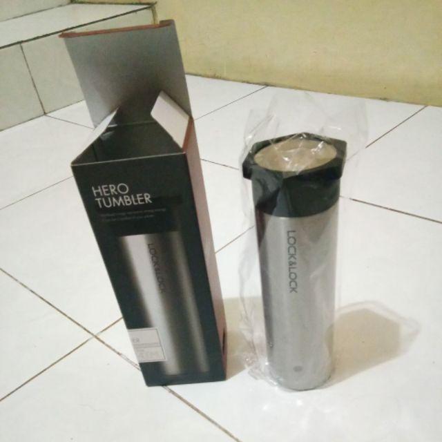 Lock&lock Locknlock Hero Tumbler 350ml / 400ml Black Silver