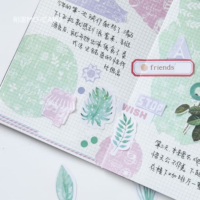 Label Stickers - Mint Diary (45pcs)