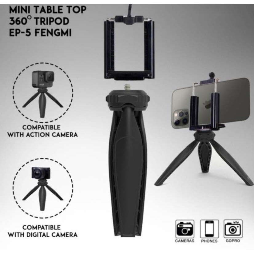 Tripod Mini EP5 360° - Mini Tripod Plus Holder U EP-5 Phone Holder