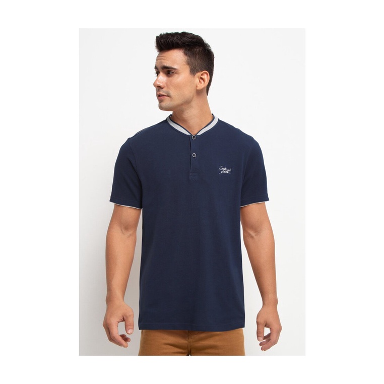 BAJU KAOS POLO PRIA CARDINAL ORIGINAL LENGAN PENDEK BIRU NAVY CA07