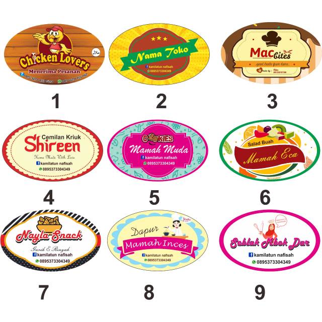 Jual STIKER OVAL 180PCS/PAK | Shopee Indonesia