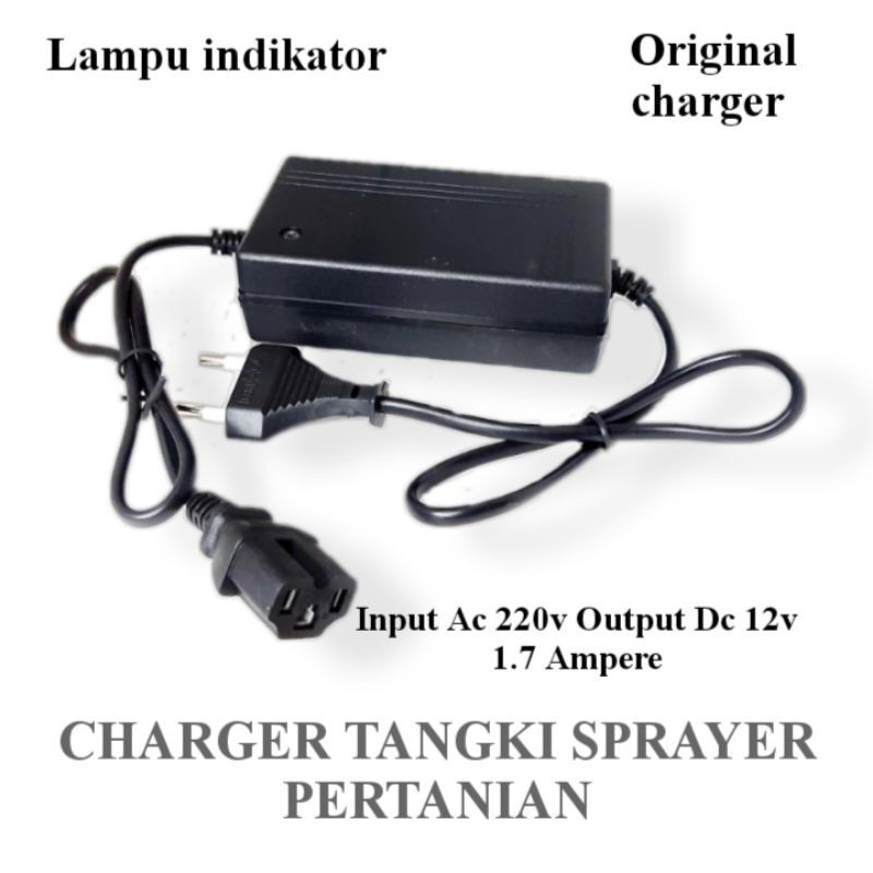 CHARGER TANGKI ELEKTRIK SPRAYER PERTANIAN