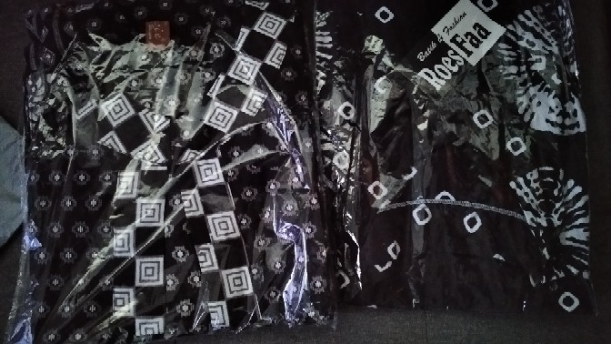 Batik Wanita Bolero Monochrome Katun Modern Hitam Putih Warna Motif Premium Monokrom Mono