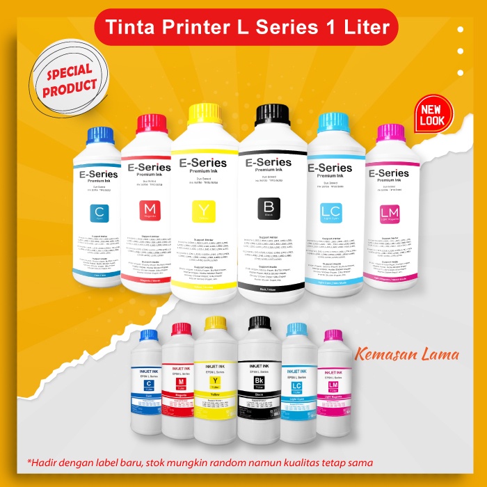 Tinta Printer Epson 1 Liter L110 L210 L350 L800 L1800 L310 L360 L220 L565 L120 L220 L1110 L3110 L315