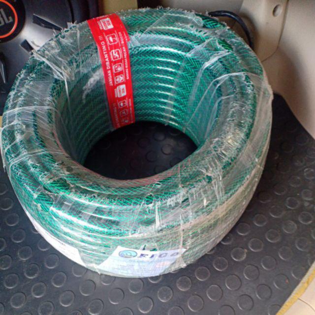 Selang Air Anti Lumut Hijau Keran Taman Benang Serat 5/8 Murah Meter