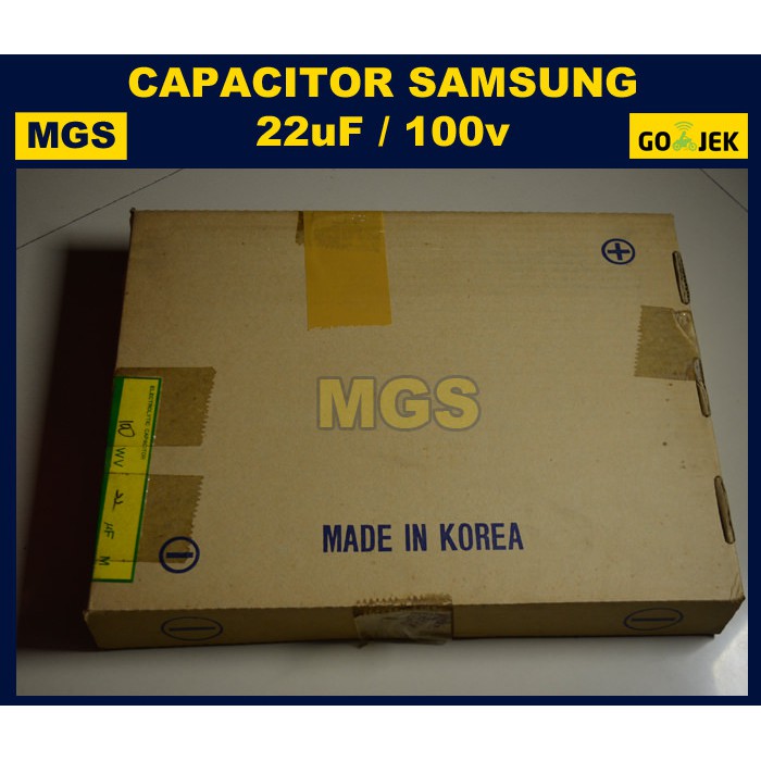 Elco 22uf 100v Samsung Original Made Korea Kapasitor Elko 22 uf 100 v