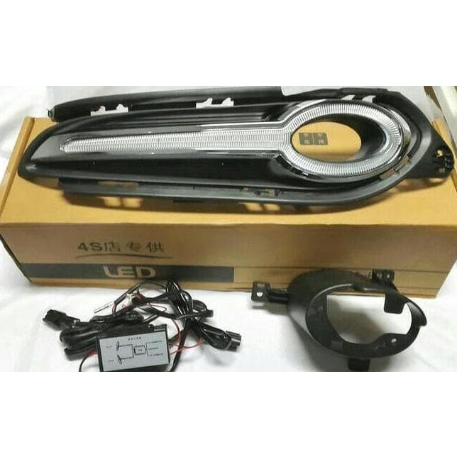 lampu led drl hrv model baru