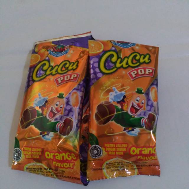 

Permen Cucu Pop Orange Flavour Renteng