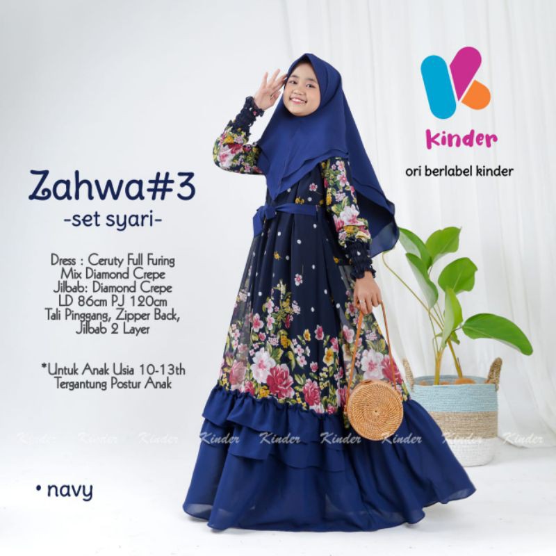 New Zahwa#3 Syari kids by Kinder