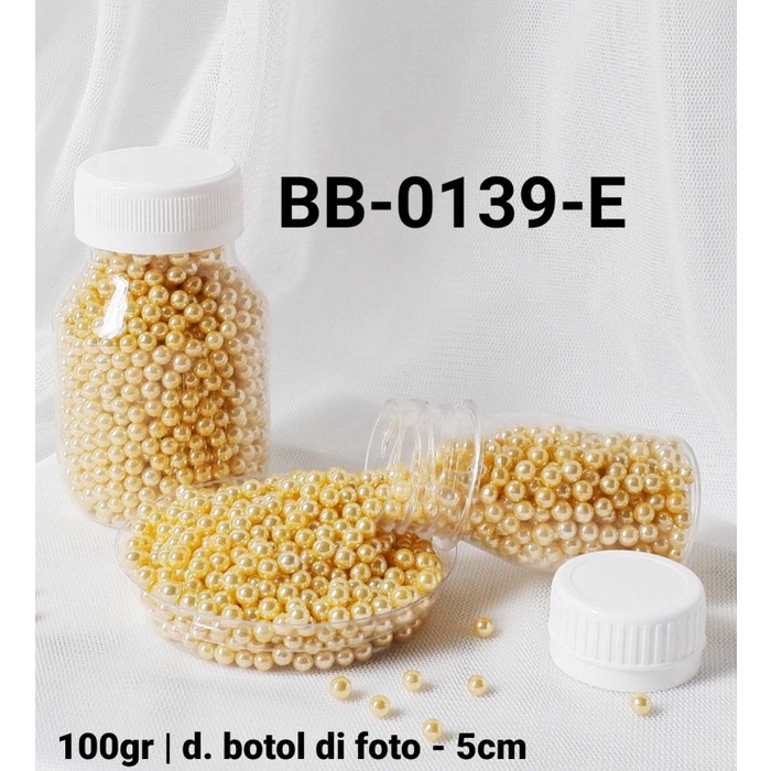 

BB-0139-E Sprinkles sprinkle sprinkel 100 gram mutiara kuning