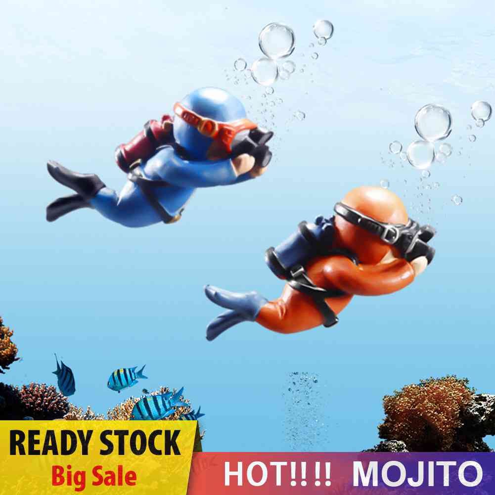 Aquarium Fish Tank Landscape Diver Underwater Aquatic Floating Ornaments