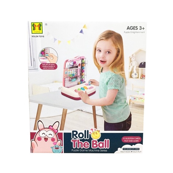 Mainan Edukasi Anak Puzzle Roll The Ball Game Machine