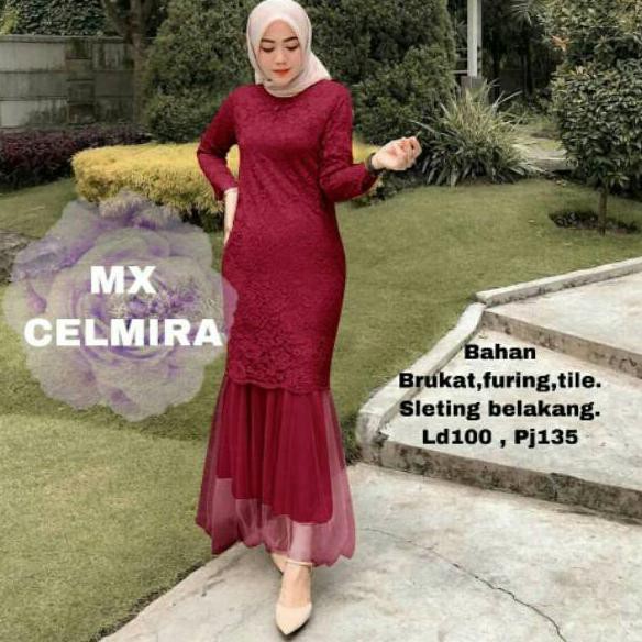 Restock* MAXI CELMIRA DUYUNG BRUKAT / DRESS MUSLIM DUYUNG / MX DUYUNG / MAXI DUYUNG BRUKAT / MAXI