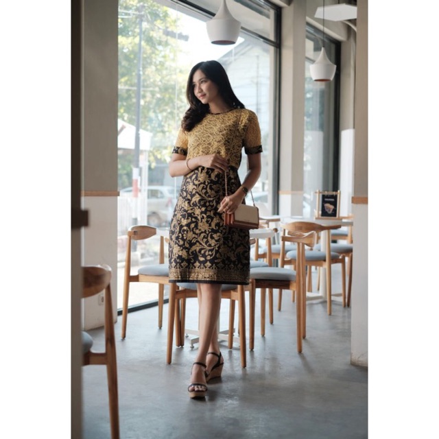 DRESS BAKUNG BROKAT GOLD KEISHAN.ID