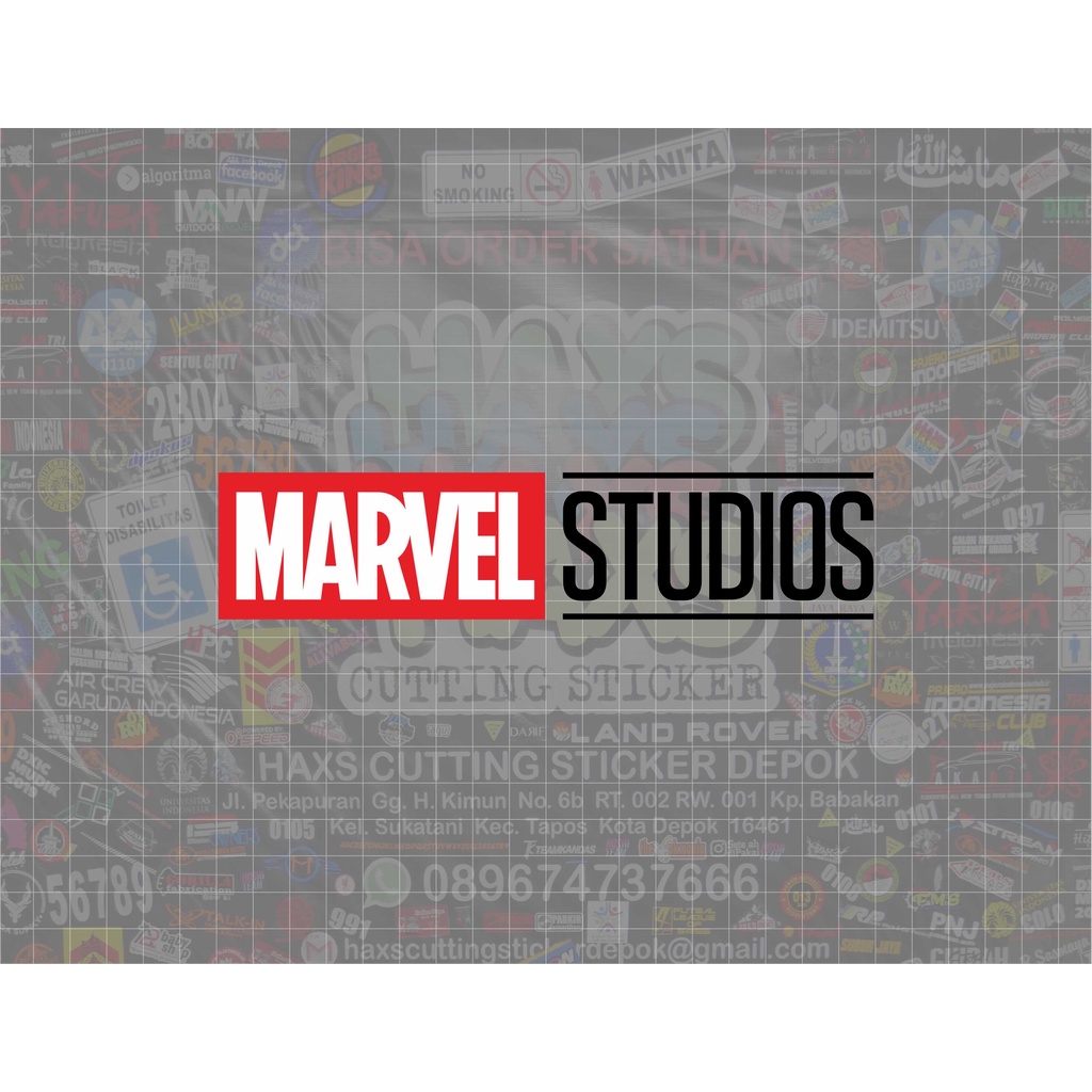Cutting Sticker Marvel Studios Ukuran 18 Cm Untuk Mobil &amp; Motor