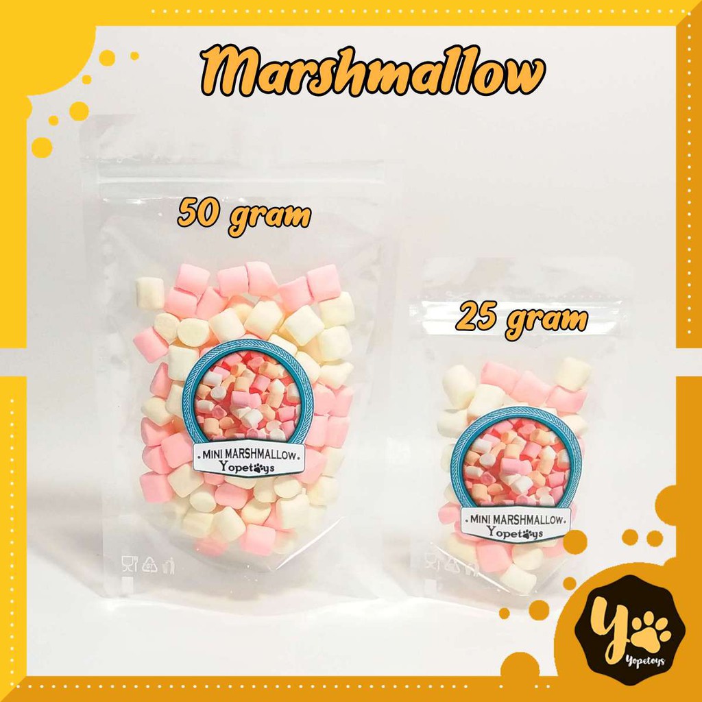 Jual Marsmallow Makanan Sugar Glider Snack Sugar Glider Camilan Sugar