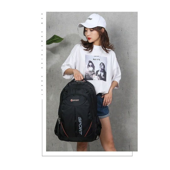 Ransel pria wanita fashion bisnis kasual laptop travel outdoor kapasitas besar tas sekolah grosir