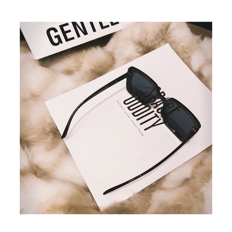 COD INS Fashion Oversized Square Kacamata Hitam Wanita Kaca Mata Fashion  Sunglasses