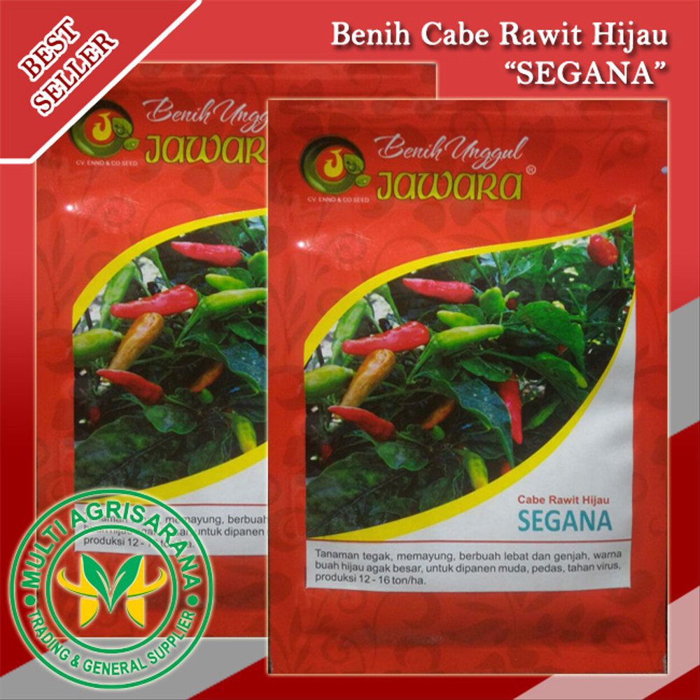Benih Cabe rawit hijau SEGANA 10 gram Limited