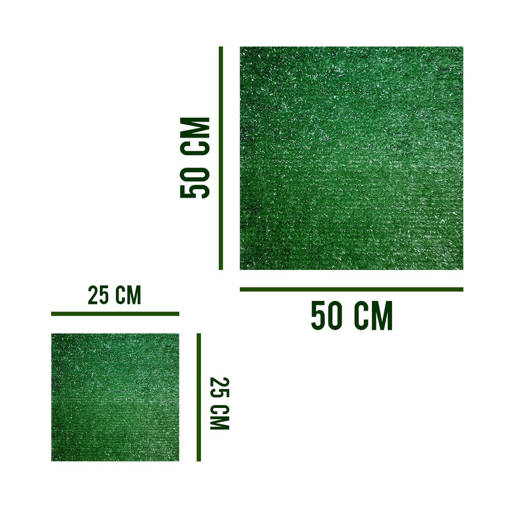 Rumput Sintetis 10mm/25mm dan 30mm Ukuran Potongan 50x50