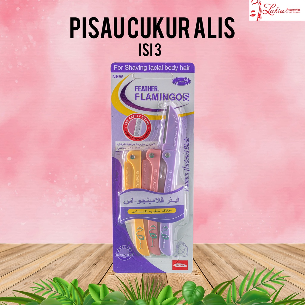 Pisau Cukur Alis Alat Perapih Alis Import Isi 3pcs