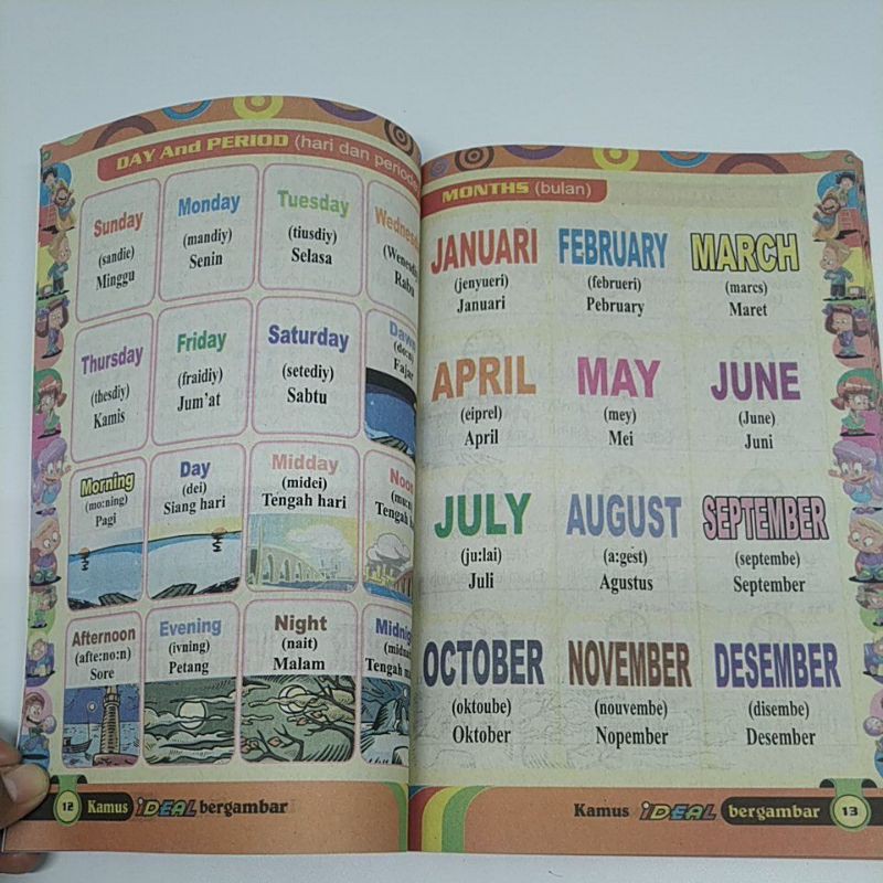 Buku Anak - Kamus Ideal Inggris Indonesia Bergambar Grammar And Conversation-8