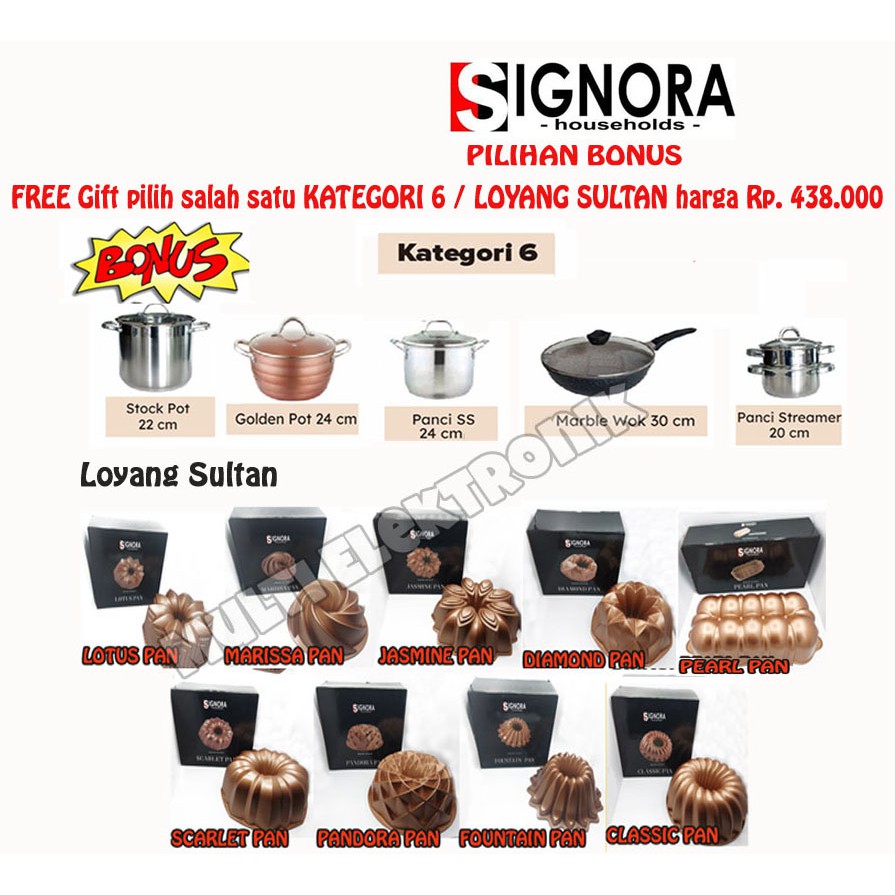 Oven Signora De Noir Kapasitas 150L - Free Hadiah Kategori 6