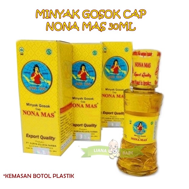 MINYAK OBAT GOSOK NONA MAS kemasan baru botol plastik kemasan baru 35ml exp sep 2026