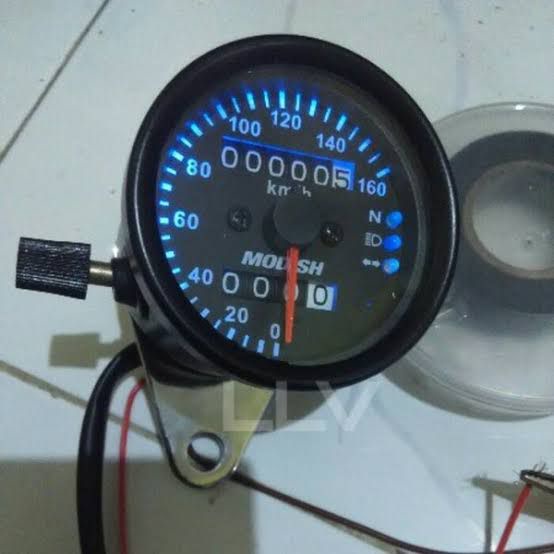 SPEEDOMETER LED/RPM SPEEDOMETER LED hitam  universal RXKING/FINO/TIGER/SCOOPY DLL